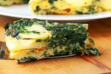 Spanish Spinach Omelette Recipe