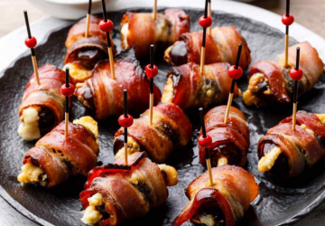 Bacon-wrapped Stuffed Dates Christmas Recipes