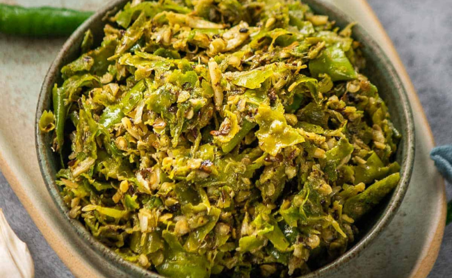 Gudi Padwa Recipes - Mirchi Thecha 