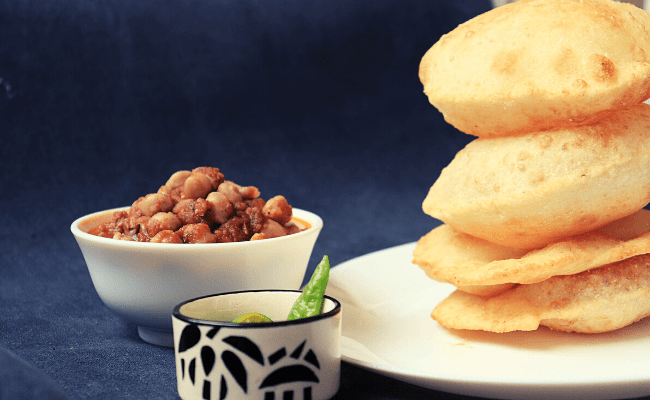 North Indian Breakfast recipes - Cholle Bhature