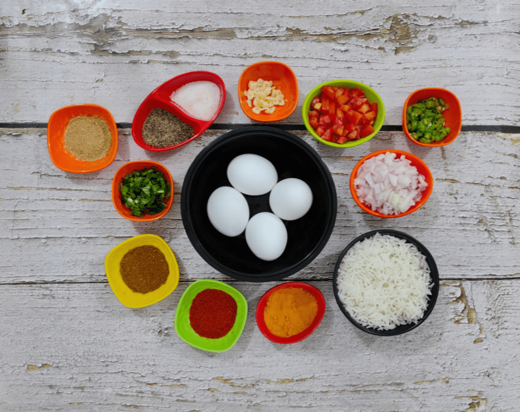 Egg Rice : Ingredients 